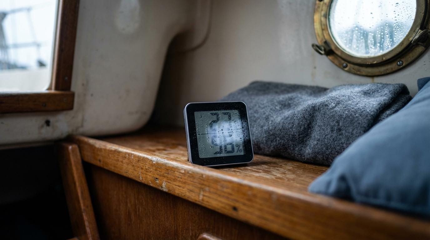 Kondens i båden: årsager, risikozoner og forebyggelse af skimmel ombord