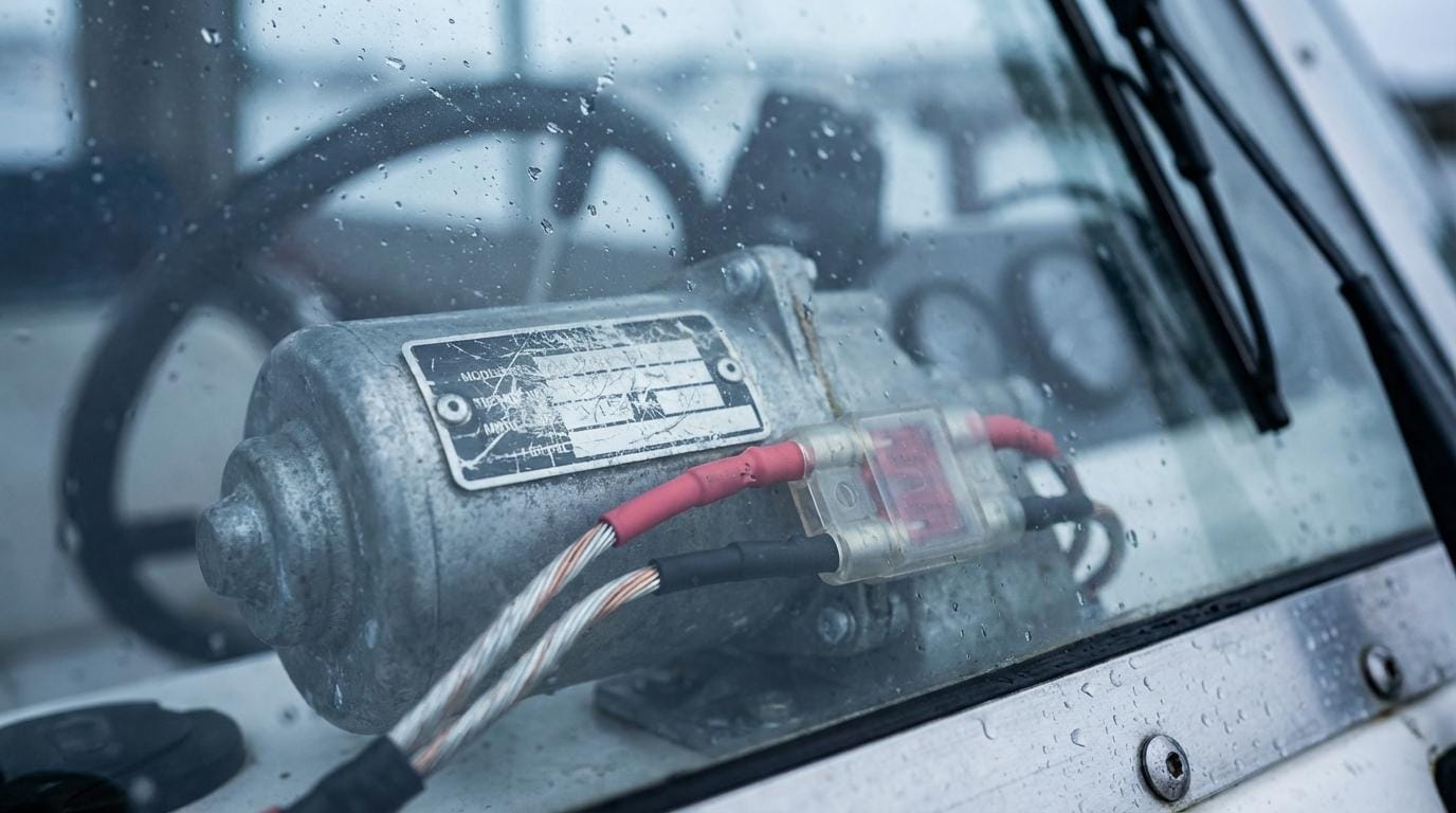 Viskermotor til båd: vælg korrekt moment, viskerarm og viskerblad (12V/24V)