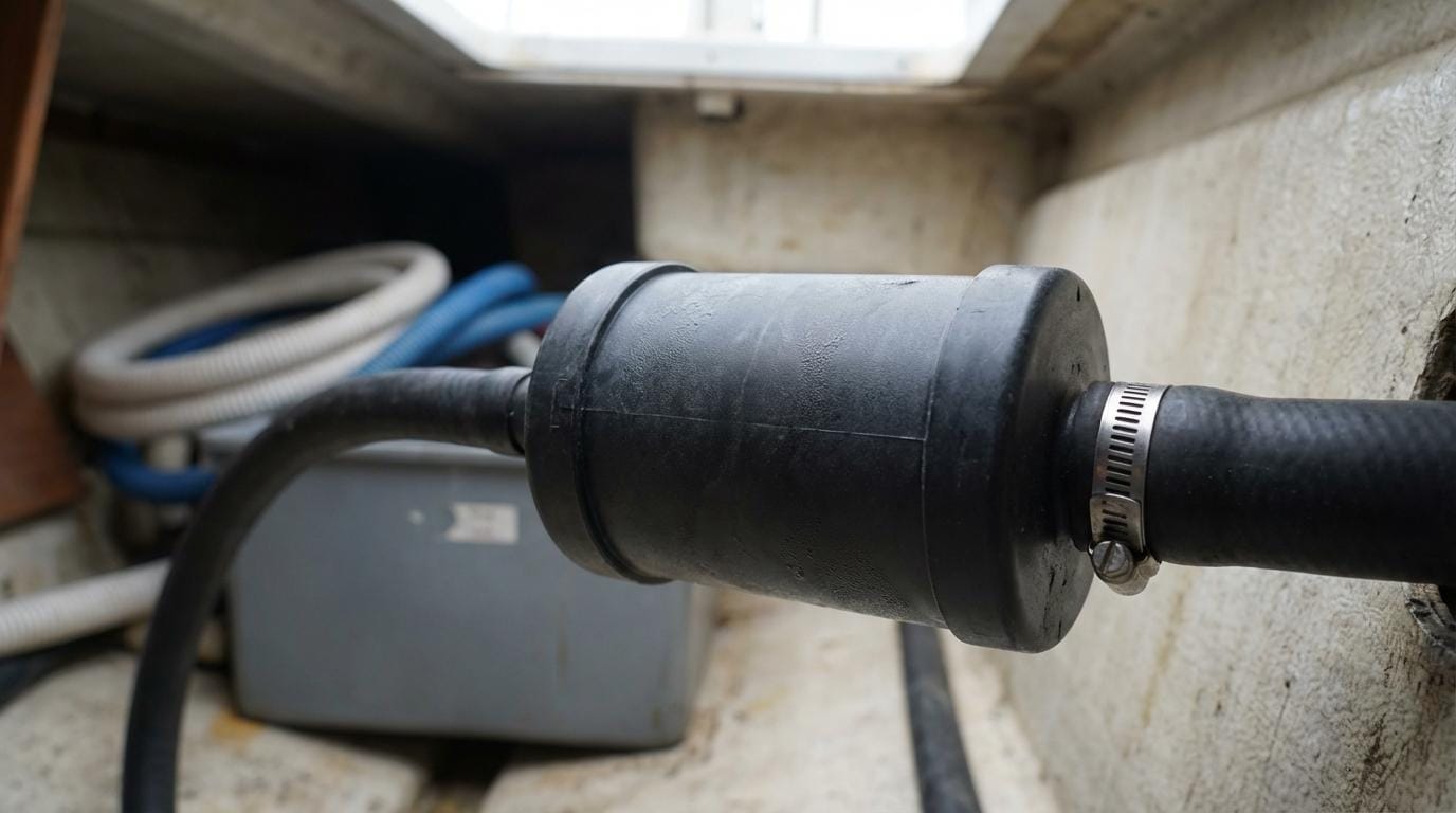 Gråvandsanlæg i båden (køkken/bruser): valg af pumpe, filter, slangedimensioner og fejlfinding på lugt/tilstopning