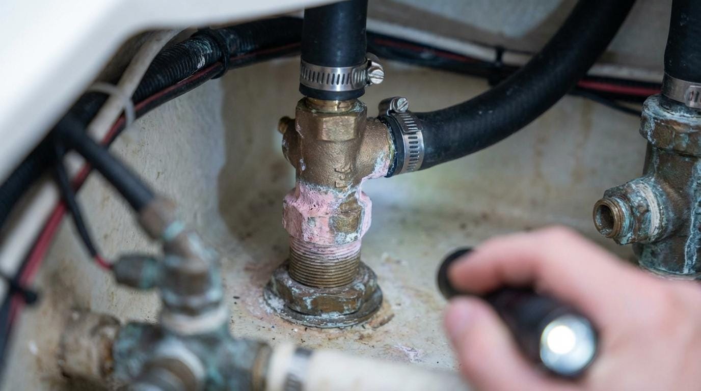 Skroggennemføringer og søventiler i båden: materialer (bronze/rustfri/komposit), kontrol og udskiftning