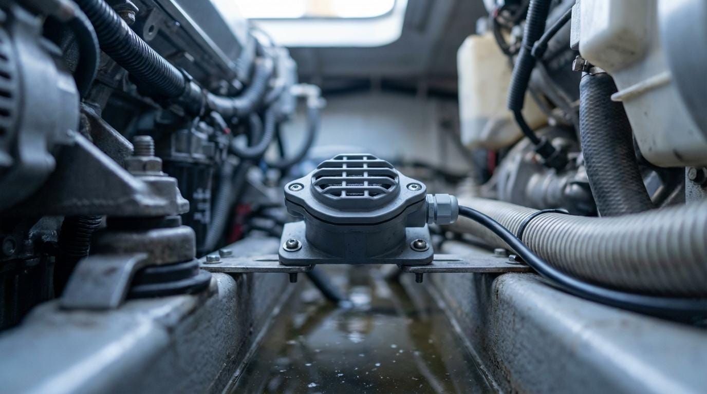 Benzindampdetektor og gasalarm til båd (12/24V): Hvad skal du vælge – og hvor skal den monteres?