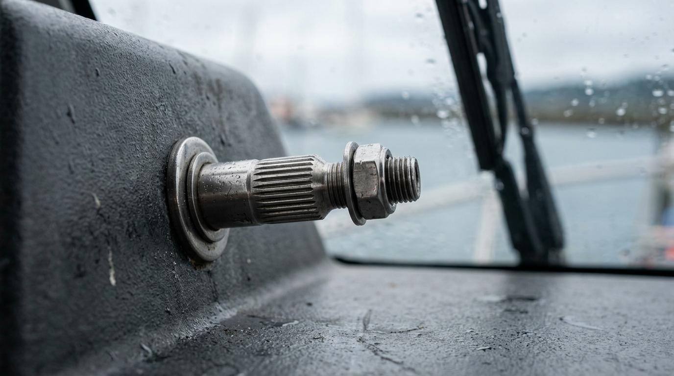 Viskermotor og vinduesvisker-udstyr til båd (12/24V): motorer, arme, blade og styring